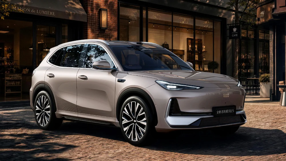 Geely Galaxy E5 вышел в Китае: 6C-зарядка, задний привод и прибавка 114 л.с.