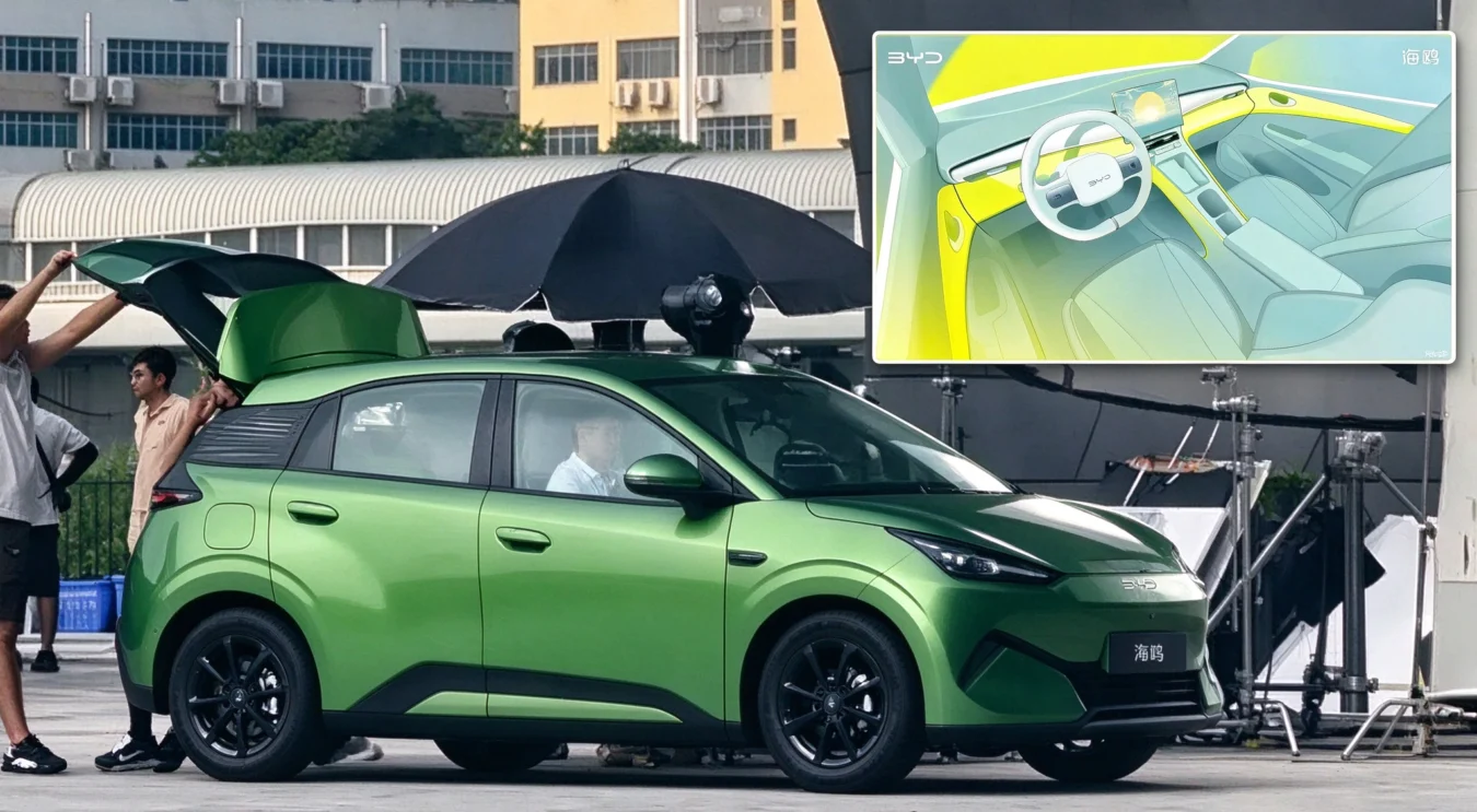 BYD показала салон Seagull второго поколения: хэтчбек вырос до 4,2 метра и пяти мест