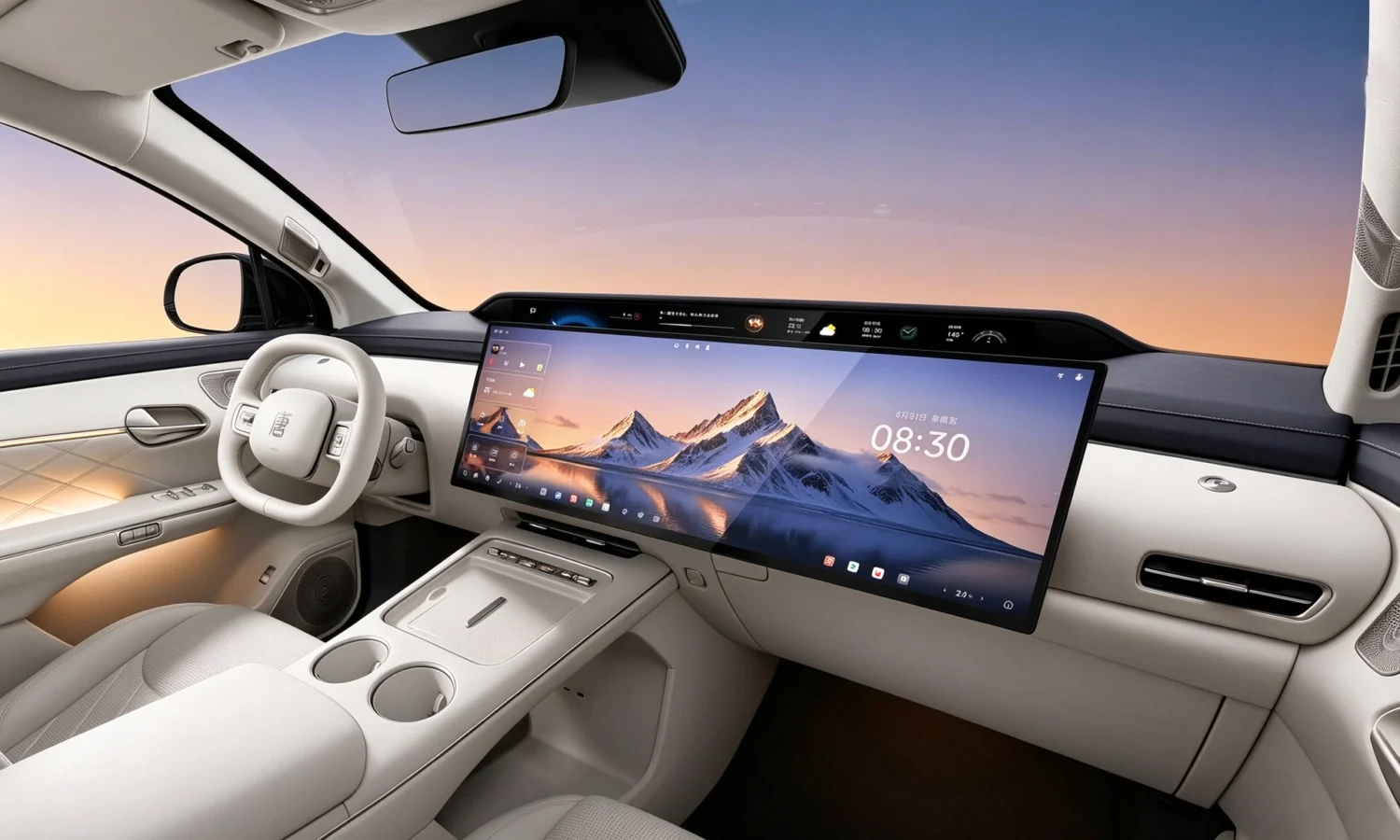 BYD показал интерфейс Giant Screen UI на электрокроссовере Tang EV третьего поколения